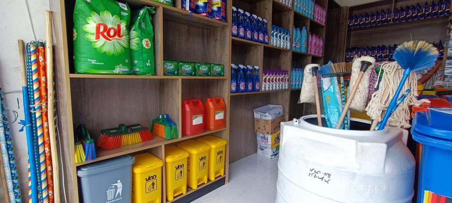 CleanHub brooms and mops